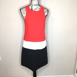 4C Colorblock Red White Blue Sheath Dress 6